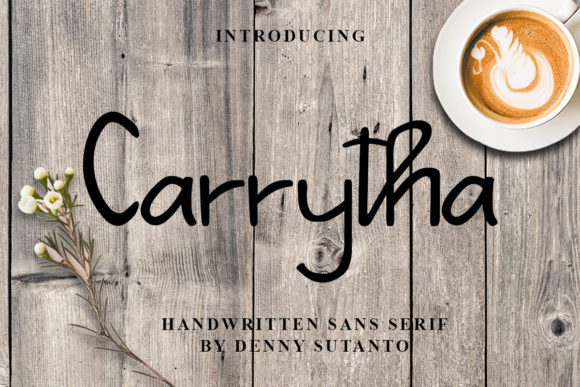 Carrytha Font Poster 1