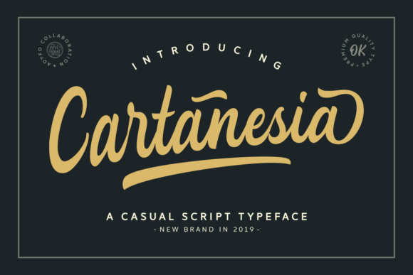 Cartanesia Font Poster 1