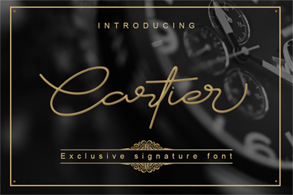 Cartier Font Poster 1