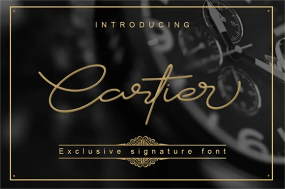 Cartier Font Cartier Font Poster 1