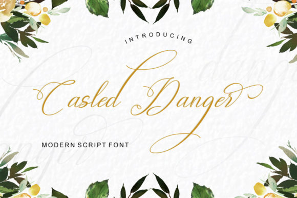 Casled Danger Font Poster 1