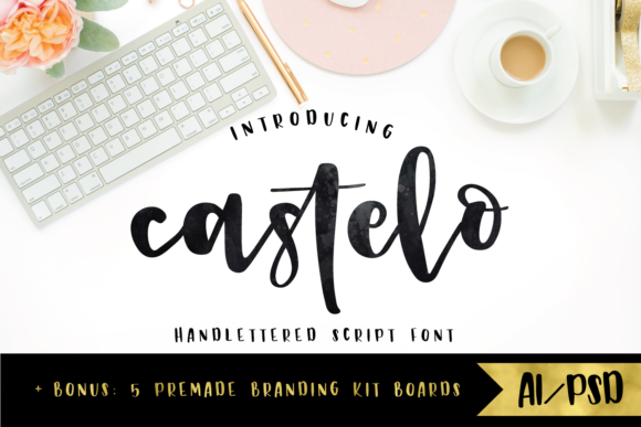 Castelo Script Font Poster 1