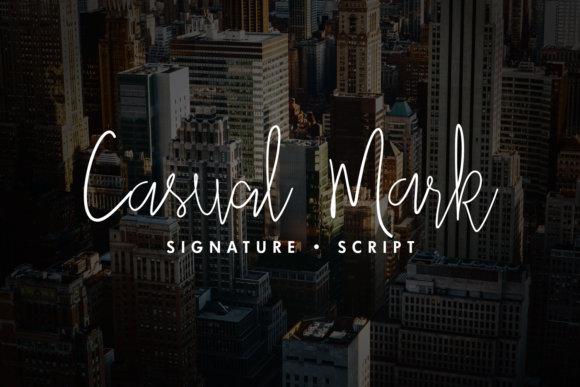 Casual Mark Script Font Poster 1