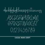Casual Mark Script Font Poster 4