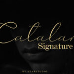 Catalan Signature Font Poster 1