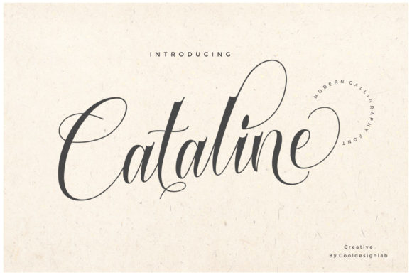 Cataline Script Font Poster 1