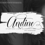 Cataline Script Font Poster 3