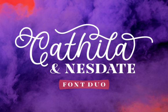 Cathila & Nesdate Font Poster 1