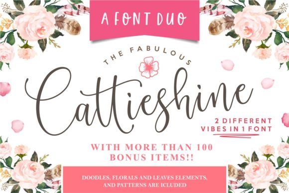 Cattieshine Font Poster 1