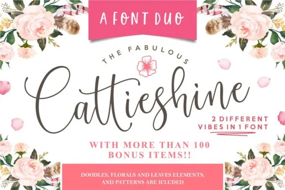 Cattieshine Font Cattieshine Font Poster 1