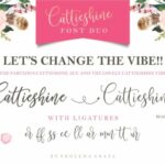 Cattieshine Font Poster 13