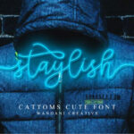 Cattoms Cute Font Poster 7