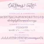 Cattoms Cute Font Poster 9