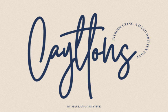 Cayttons Font Poster 1