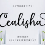 Cealisha Font Poster 1