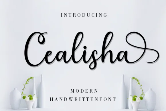 Cealisha Font Cealisha Font Poster 1