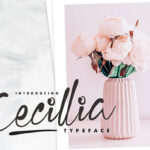 Cecilia Script Font Poster 1