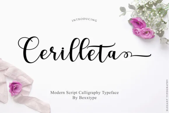 Cerilleta Script Font Cerilleta Script Font Poster 1
