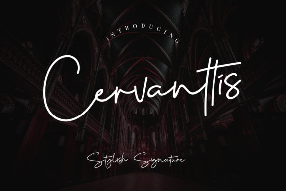 Cervanttis Script Font Poster 1