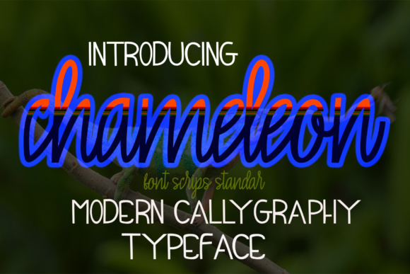 Chameleon Font Poster 1