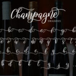 Champagne Font Poster 6