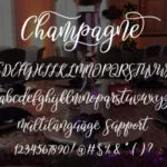 Champagne Font Poster 7