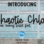 Chaotic Chloe Font Poster 1