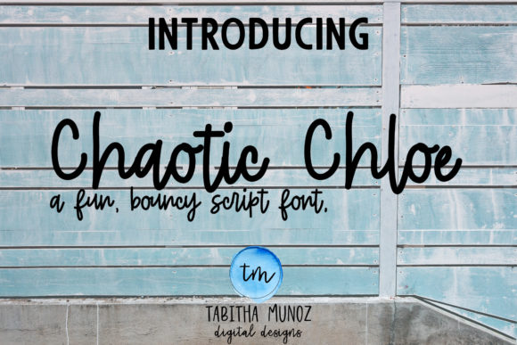 Chaotic Chloe Font Poster 1