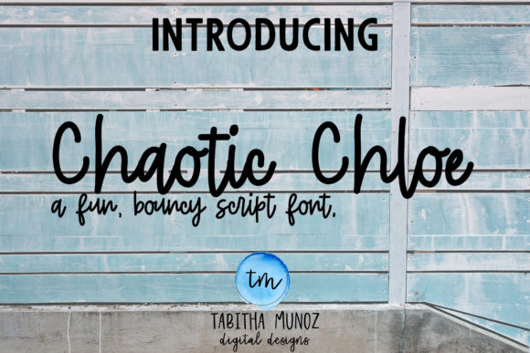 Chaotic Chloe Font Poster 1
