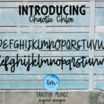 Chaotic Chloe Font Poster 2