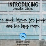 Chaotic Chloe Font Poster 3