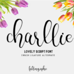 Charllie Script Font Poster 1