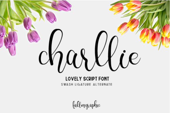 Charllie Script Font Poster 1