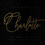 Charlotte Script Font Poster 1