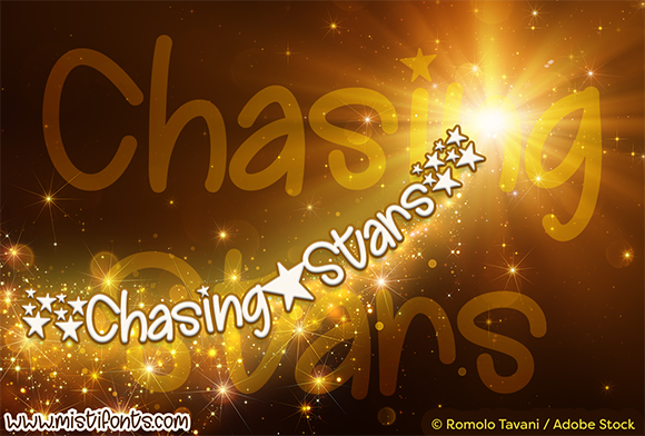 Chasing Stars Font Poster 1