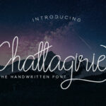 Chattagirie Script Font Poster 1