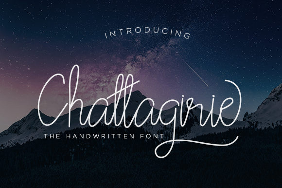 Chattagirie Script Font Poster 1