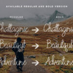 Chattagirie Script Font Poster 6