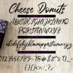 Cheese Donuts Font Poster 6