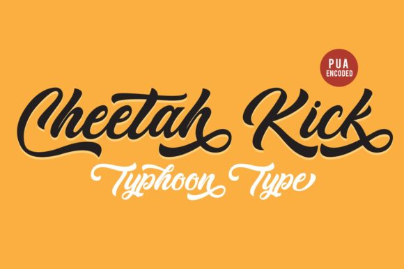 Cheetah Kick Font Poster 1