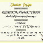 Chelline Script Font Poster 9