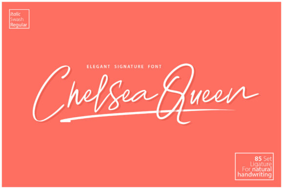 Chelsea Queen Font Poster 1
