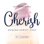 Cherish Script Font Poster 1