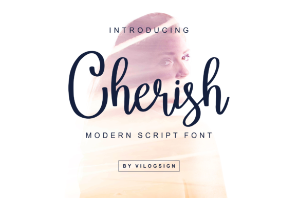 Cherish Script Font Poster 1