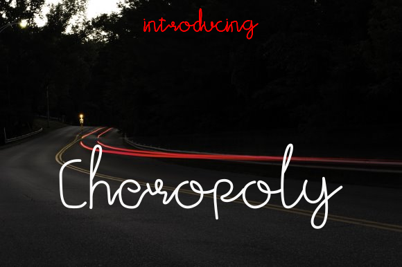 Cheropoly Font Cheropoly Font Poster 1