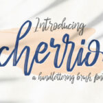 Cherrio Brush Font Poster 1