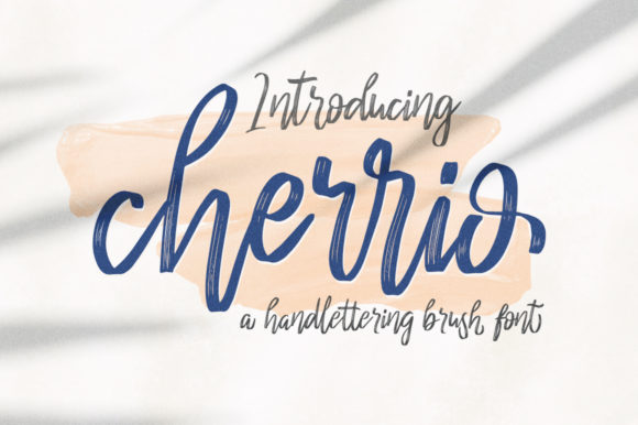 Cherrio Brush Font Poster 1