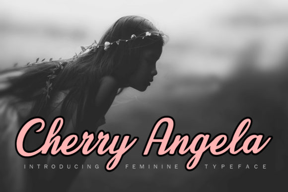 Cherry Angela Script Font Poster 1