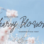 Cherry Blossom Font Poster 1