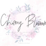 Cherry Blossom Font Poster 1